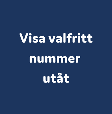 Visa valfritt nummer utåt