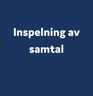 Inspelning av samtal