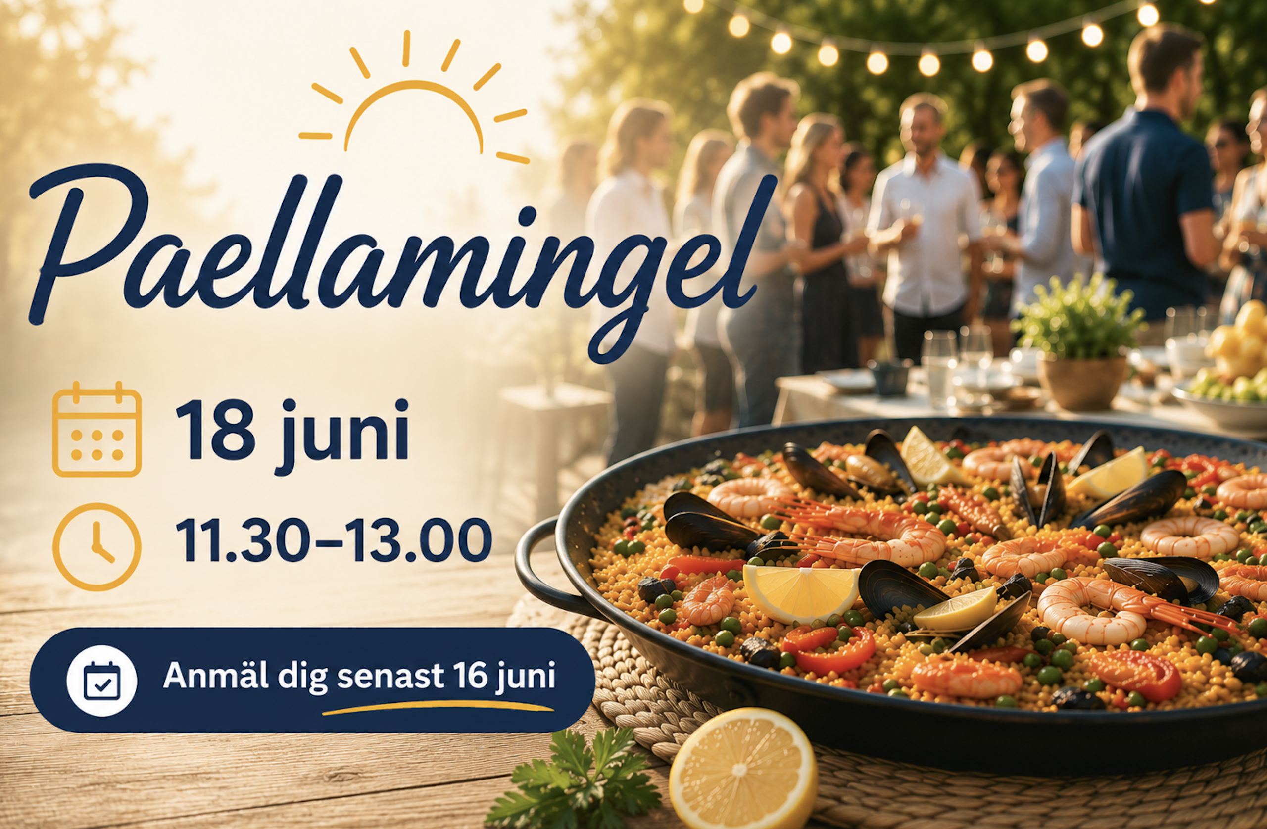 Paellainbjudan 18 juni 2026