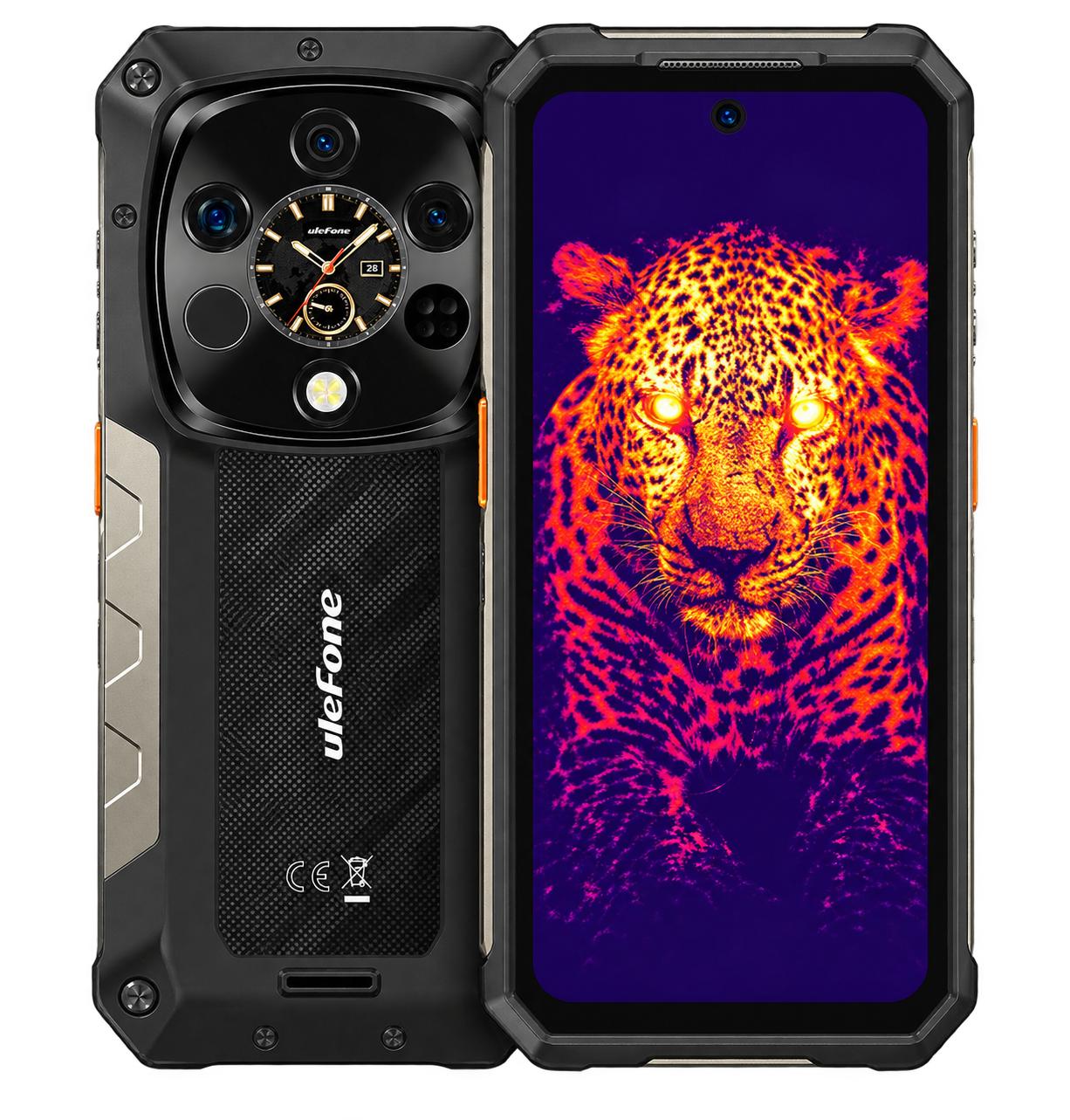Ulefone Armor 28 Ultra Thermal 5G robust mobiltelefon med värmekamera för företag