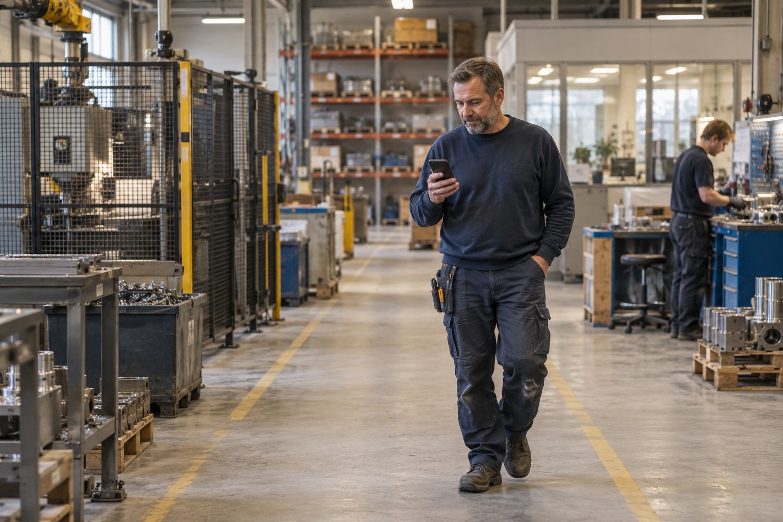 Mobilväxel för industri, nå fram på hela arbetsplatsen