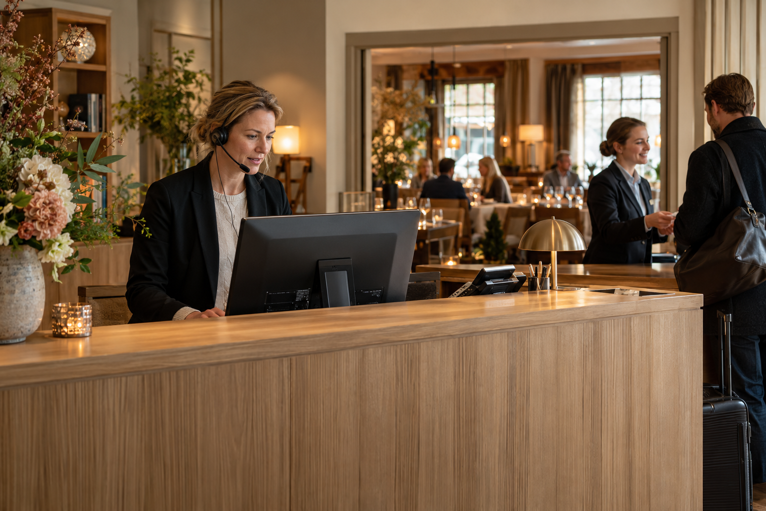 Mobilväxel för restaurang och hotell
