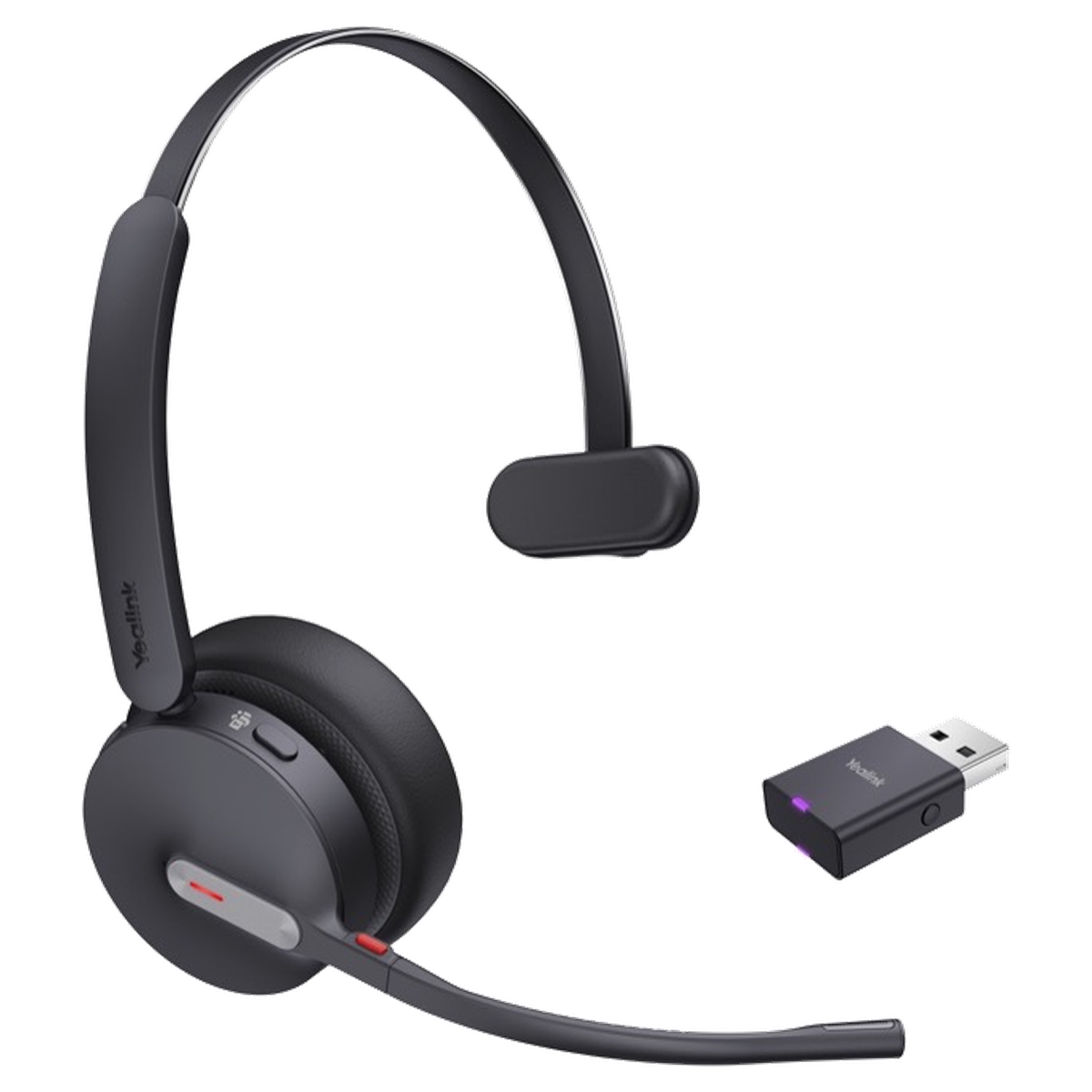 Yealink WH64 Hybrid Mono Teams – headset för företagssamtal med trådlös rörelsefrihet och stabil DECT-anslutning
