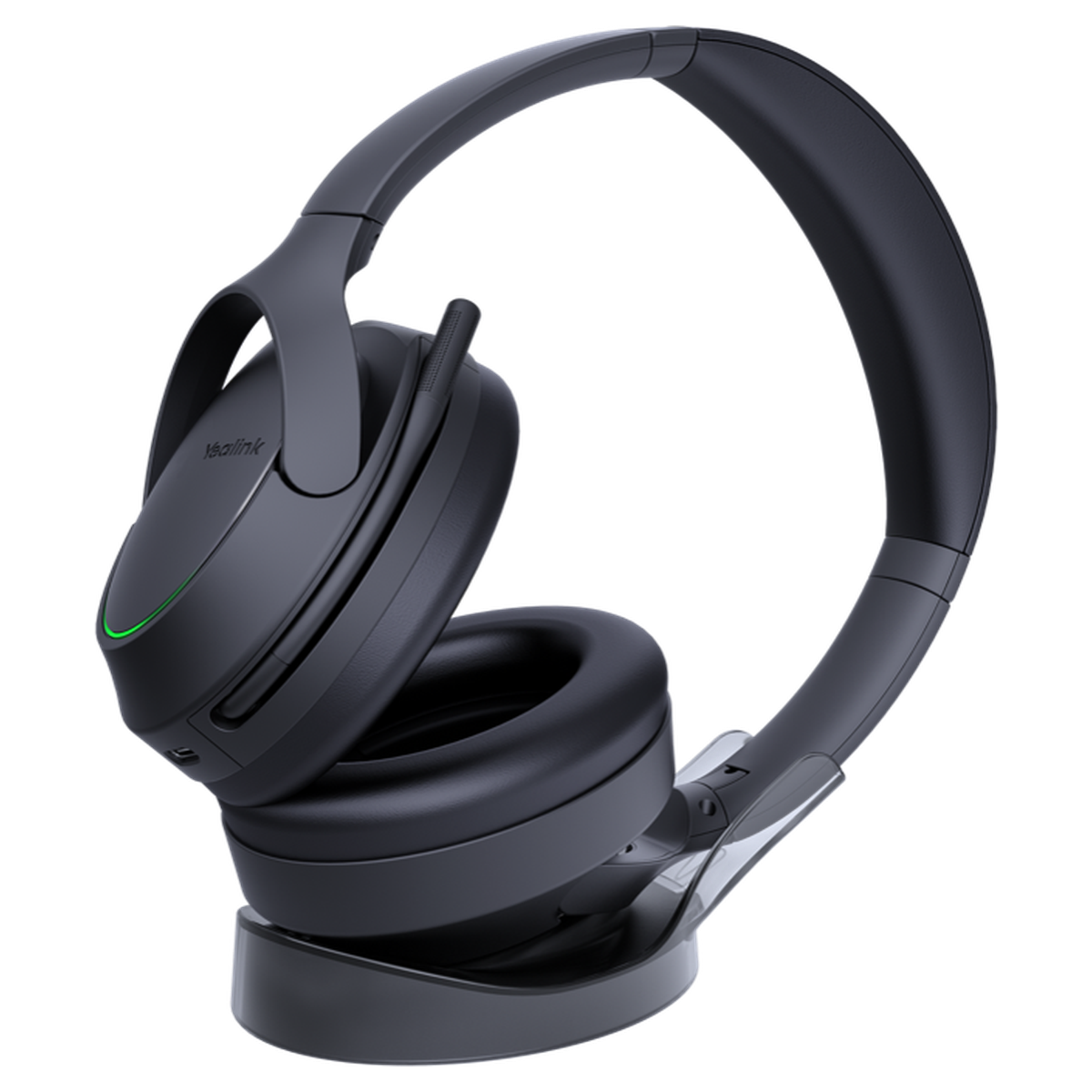 Yealink BH78 with Stand USB-C/A – headset för professionella företagssamtal och hybridarbete