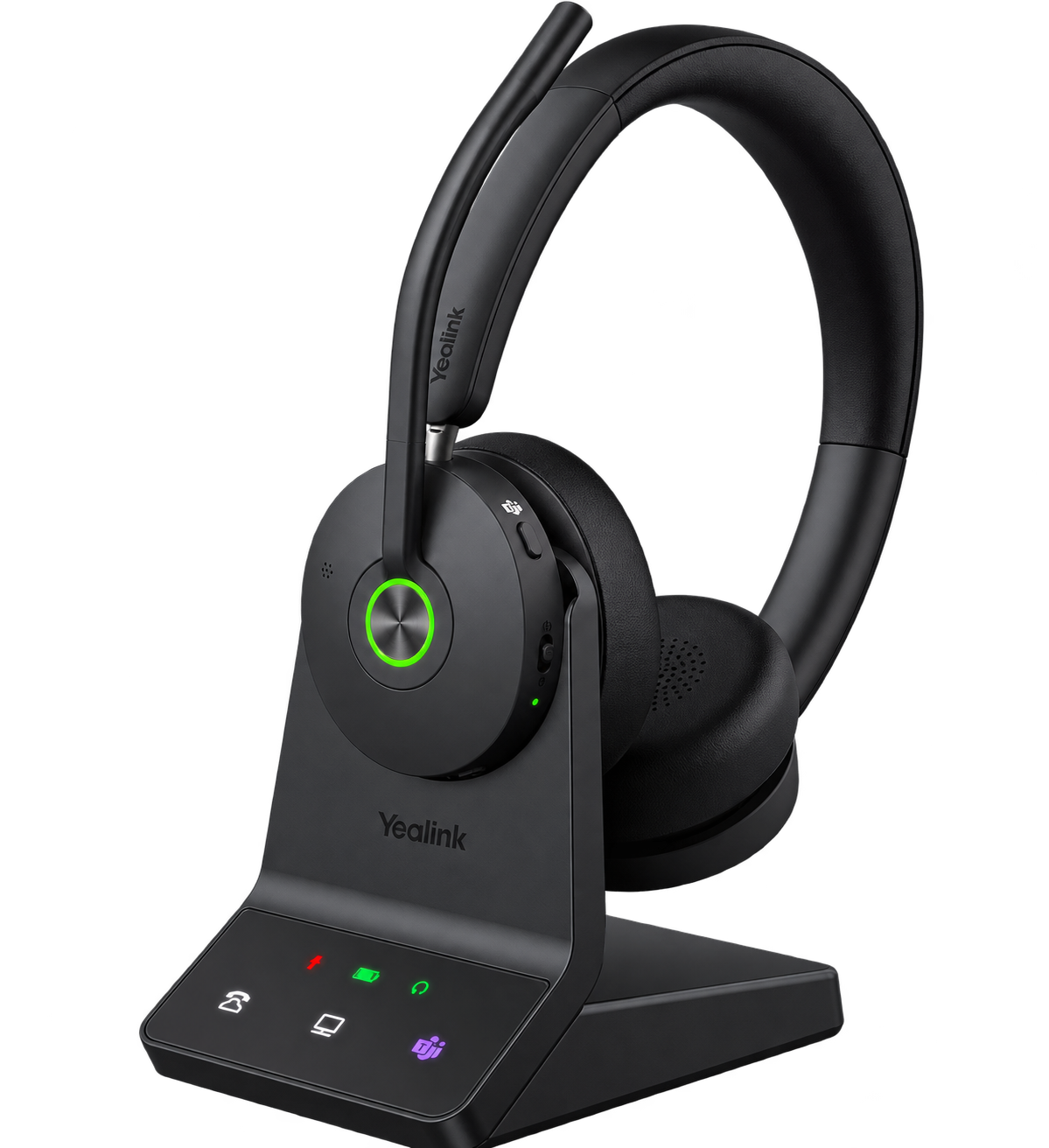 Yealink WH68 Teams – headset för företagssamtal med trådlös rörelsefrihet och stabil DECT-anslutning